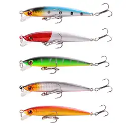 1 pz Minnow esche da Pesca occhi 3D esca dura artificiale 8.8cm 6.1g Pesca affondamento Wobbler Crankbaits carpa Bass Tackle