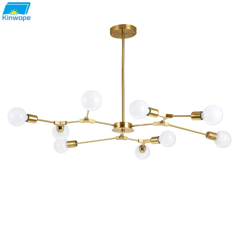 

Nordic molecular magic bean chandelier home creative personality living room bedroom lamp simple dining room study chandelier