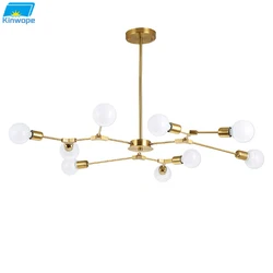 Candelabro de frijol mágico molecular nórdico para el hogar, lámpara de dormitorio de sala de estar, candelabro de estudio simple, personalidad creativa