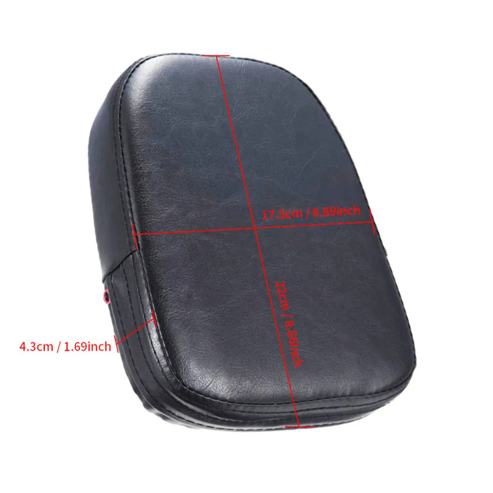 Universal Motorcycle Rear Passenger Backrest Sissy Bar Cushion Pad For Honda Shadow VT VLX 600 750 Kawasaki Vulcan 800 1500 1600