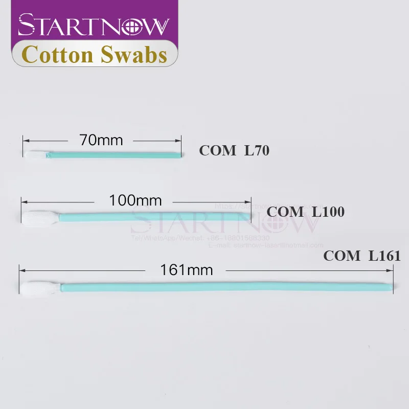 Startnow Industry-Cotons-tiges non tissés antistatiques sans poussière, machine à livres, outils de longueur 70mm, 100mm, 161mm, paquet de 100 pièces