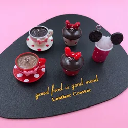 10pcs Resin 3D Cup Charm for Decoration, Earring, Jewelry Accessory Keychain DIY Making