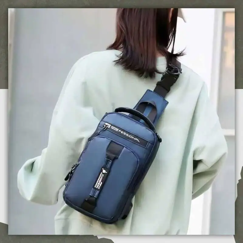 ผู้ชายกันน้ำ Oxford Crossbody กระเป๋า Anti-Theft ไหล่กระเป๋าสะพาย Multifunction สั้น Travel Messenger กระเป๋าหน้าอกชาย Dropshi