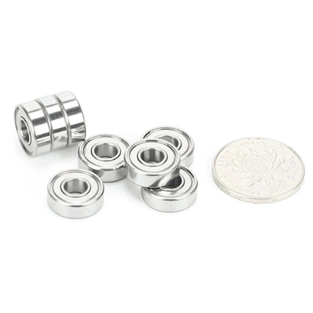 Rolamentos de esferas de aço inoxidável do rolo s696z s696 z zz dos pces ABEC-7 440c do rolamento 6*15*5mm 5 de s696zz