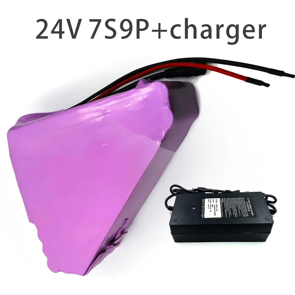 

With 5A charger 31.5Ah 7S9P 24V battery e-bike ebike electric bicycle Li-ion customizable 210x45x200x60x180x70mm