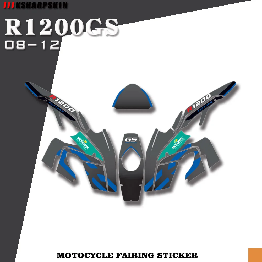 

Modified motorcycle body reflective fairing sticker waterproof protection sticker suitable for BMW R1200GS 2008-2012