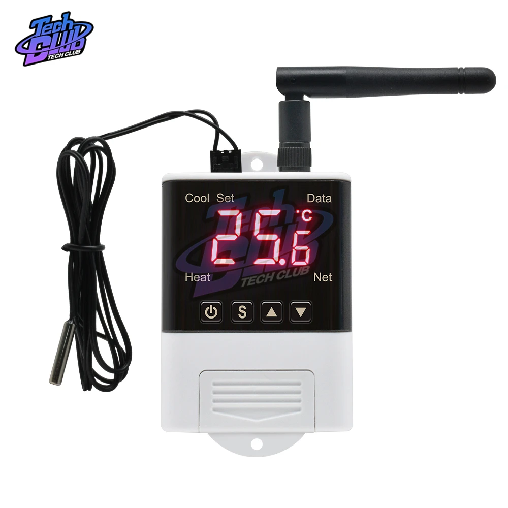 LCD Digital Smart WiFi Thermostat Temperature Control DTC1201 Thermometer Controller AC 110V 220V Home Heater Cooler control