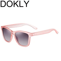 Dokly Brand Cool Fashion Women Pink Frame Square Polarized Sunglasses Men and Women eyewear Oculos De Sol UV400