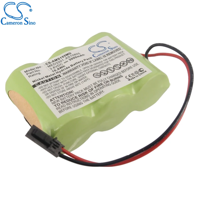 Câmera onsino bateria para welch-allgrande visual, encaixa com alaris medicalsystems 2860729 bateria de substituição médica 3000mah/10.8wh