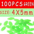 100 piezas de 4x5 mm, color verde