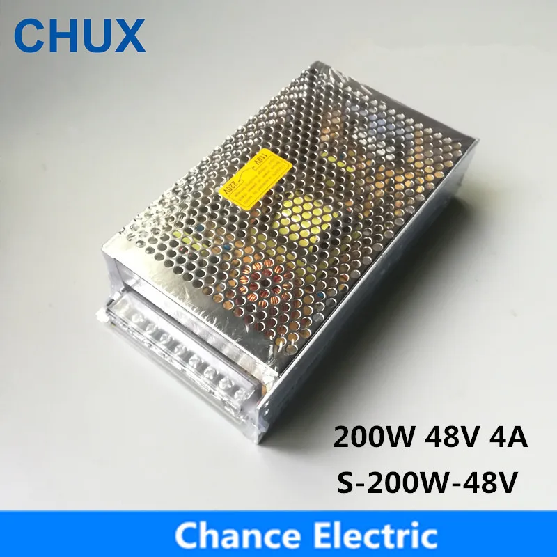 

CHUX Switching Power Supply 200w 48v 4a Single Output Ac Dc Converter For Led Strip,ac110v/220v Transformer To Dc 48v