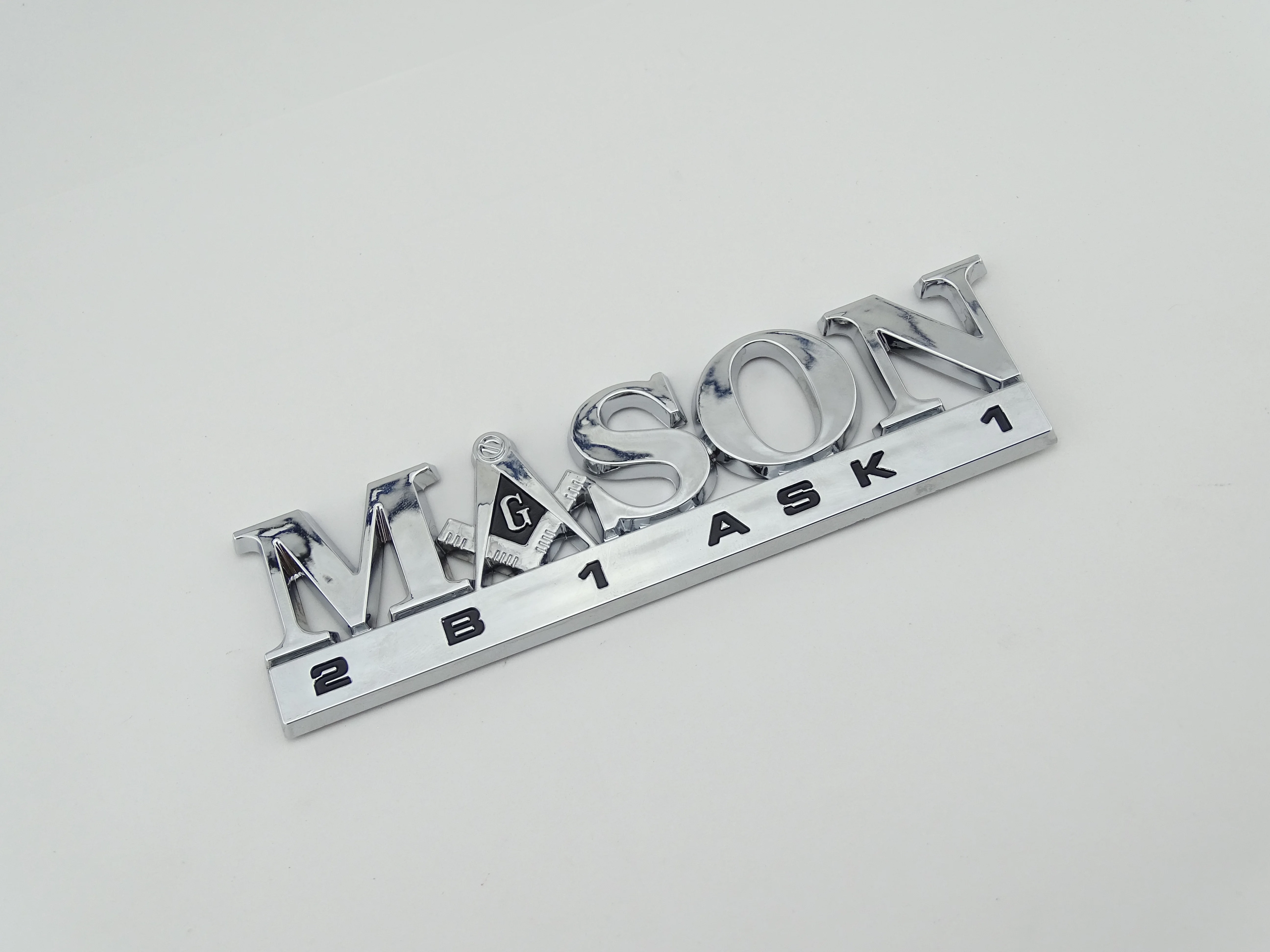 3D chrome freemason masonic  Sorority car sticker emblem decal master mason auto badge truck logo