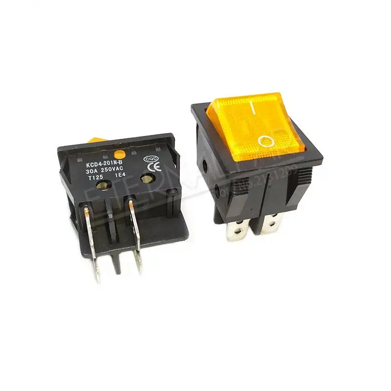 KCD4 Elektrische Schweißmaschine Schalter Schiff Typ Schalter Mit Rotem Licht 30A 250V AC Elektrische Ofen Elektrische Heizung Schalter 4PIN T8555 – Detail 19