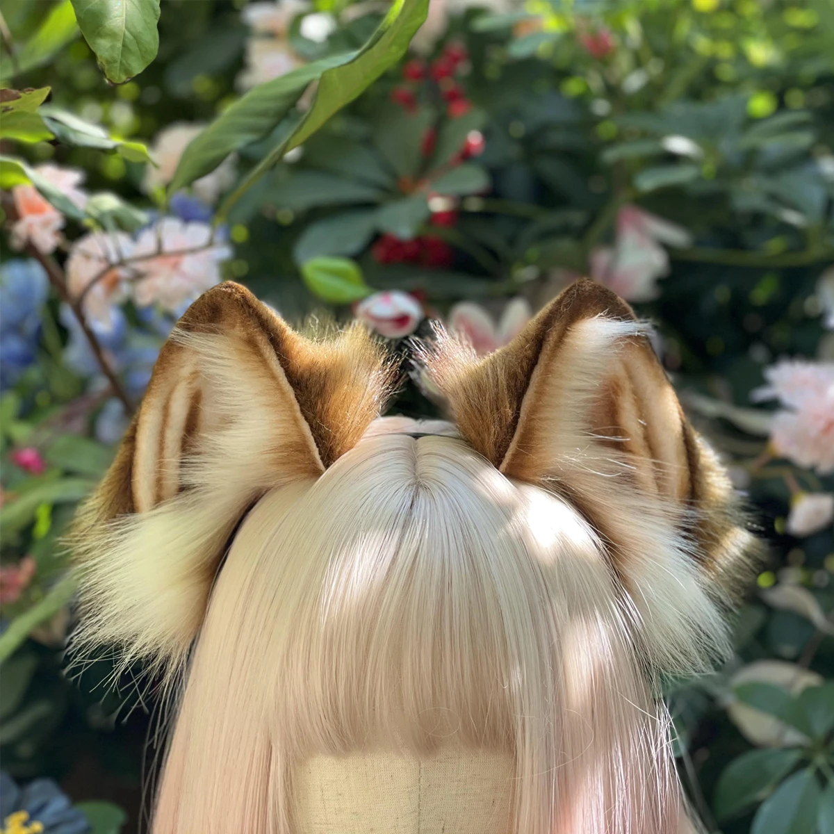 Custom Wolf Jackal Gray Wolf Cute Animal Ear Headwear Hand Made Lolita Fox Ear Wolf Ear KC Hair Hoop Accessories Cosplay