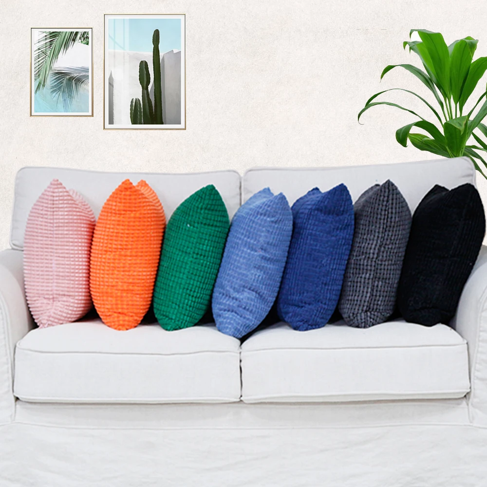 

Corduroy Fabric Cushion Cover 40/45/50/55/60/65/70cm Decorative Throw Pillow Case HT-NPCJC-A