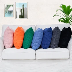 Customized corduroy corn grain fabric cushion cover 40/45/50/55/60/65/70cm large-sized home decoration sofa pillowcase