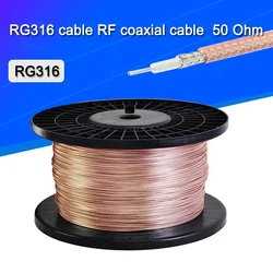RG316 cable RF coaxial cable 2.5mm 50 Ohm Low Loss for crimp connector fast shipping