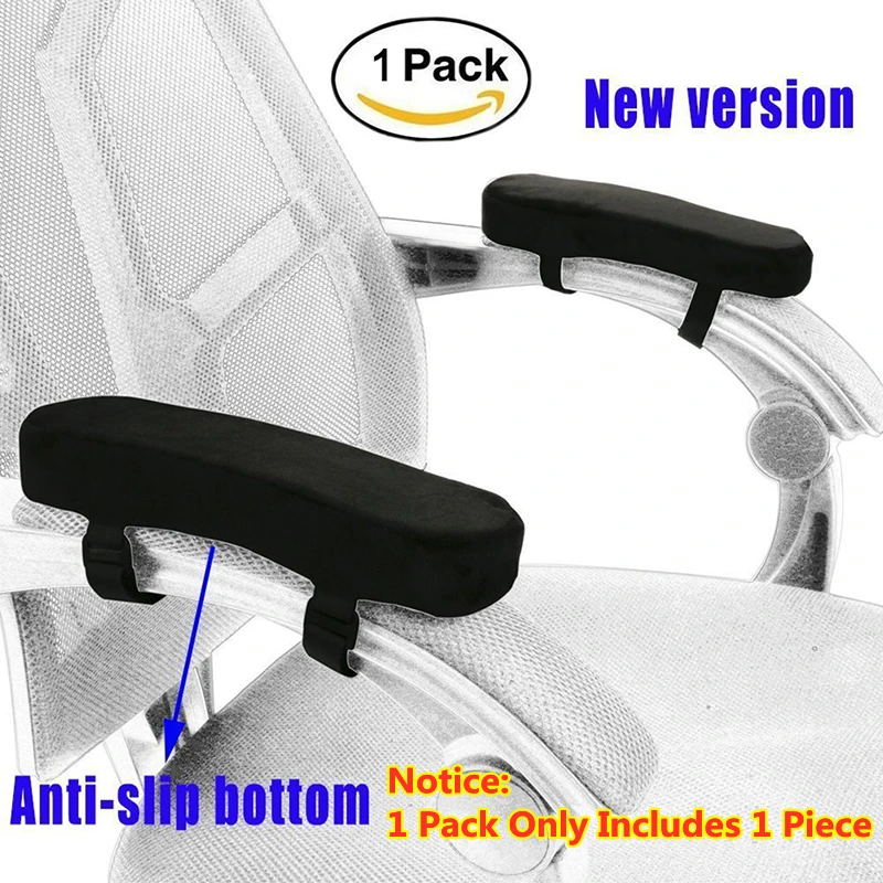 

1PC Armrest Pads Covers Foam Elbow Pillow for Forearm Pressure Relief Arm Rest Cover for Office Chairs Wheelchair Comfy Gaming