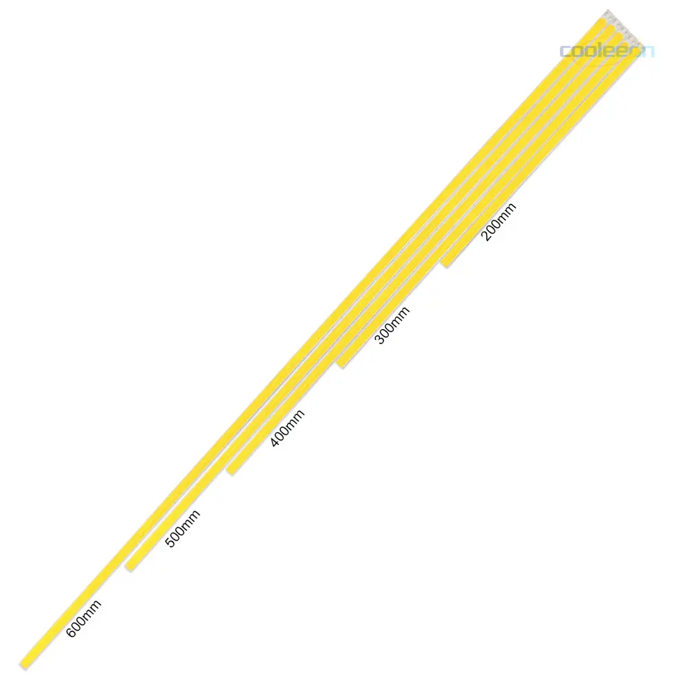 Dropshipping 10pcs 6mm Width 12V LED Bar Lights 20cm 30cm 40cm 50cm 60cm Length COB LED Strip Light with 3M Glue Tape DIY Lamp