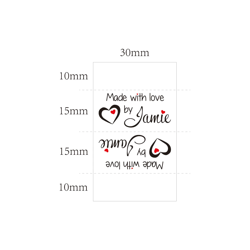 Custom Sewing label, Logo or Text - fold Tags, Personalized Brand , Printing Labels, sew on label (FR095)