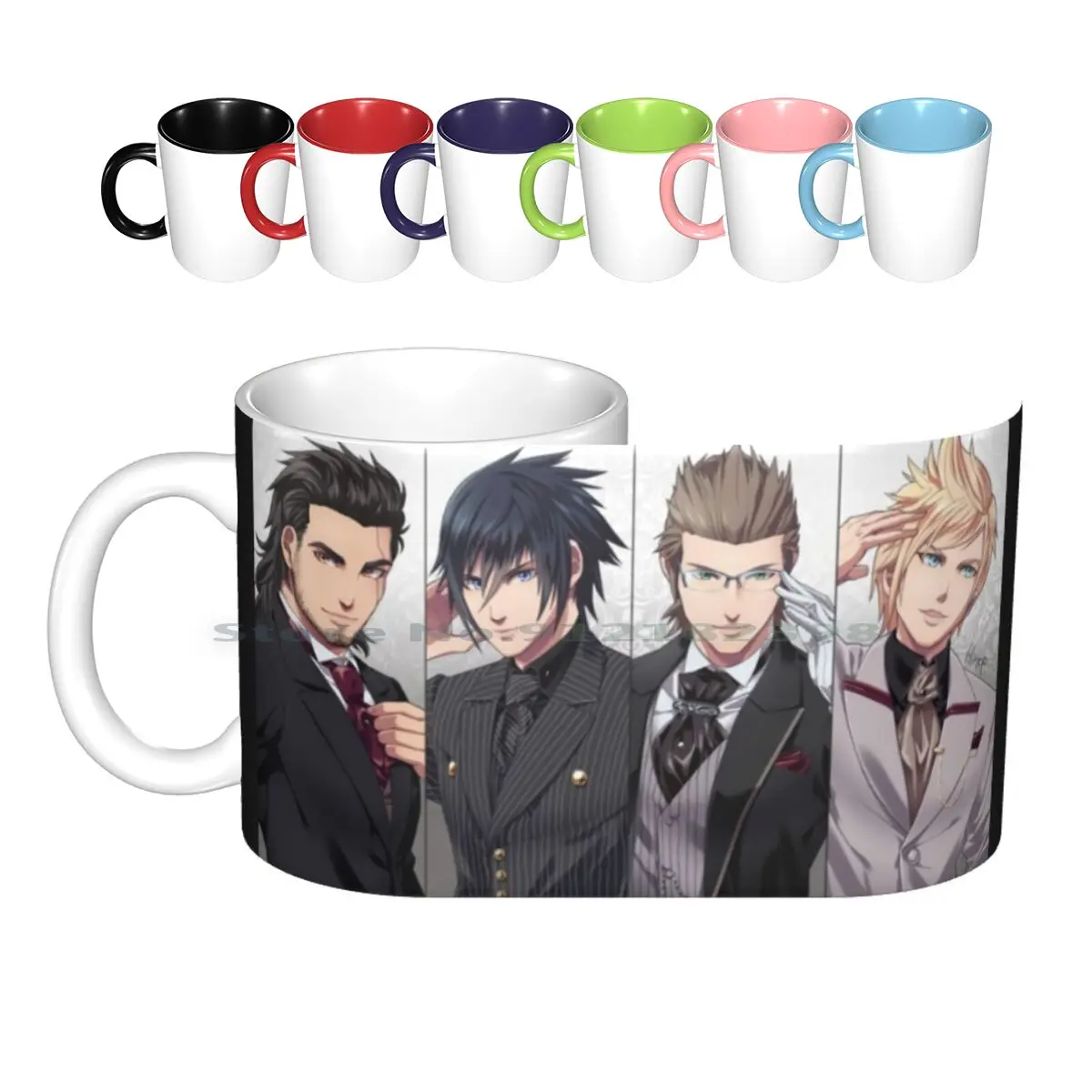 Suits Ceramic Mugs Coffee Cups Milk Tea Mug Ffxv Ignis Scientia Noctis Lucis Caelum Prompto Argentum Gladiolus