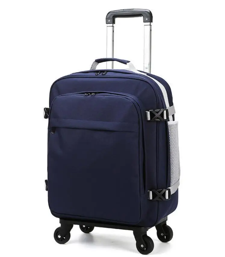 Women luggage bags Rolling Backpack Suitcase Oxford rolling bag on wheels Travel trolley bags women wheeled backpack for travel