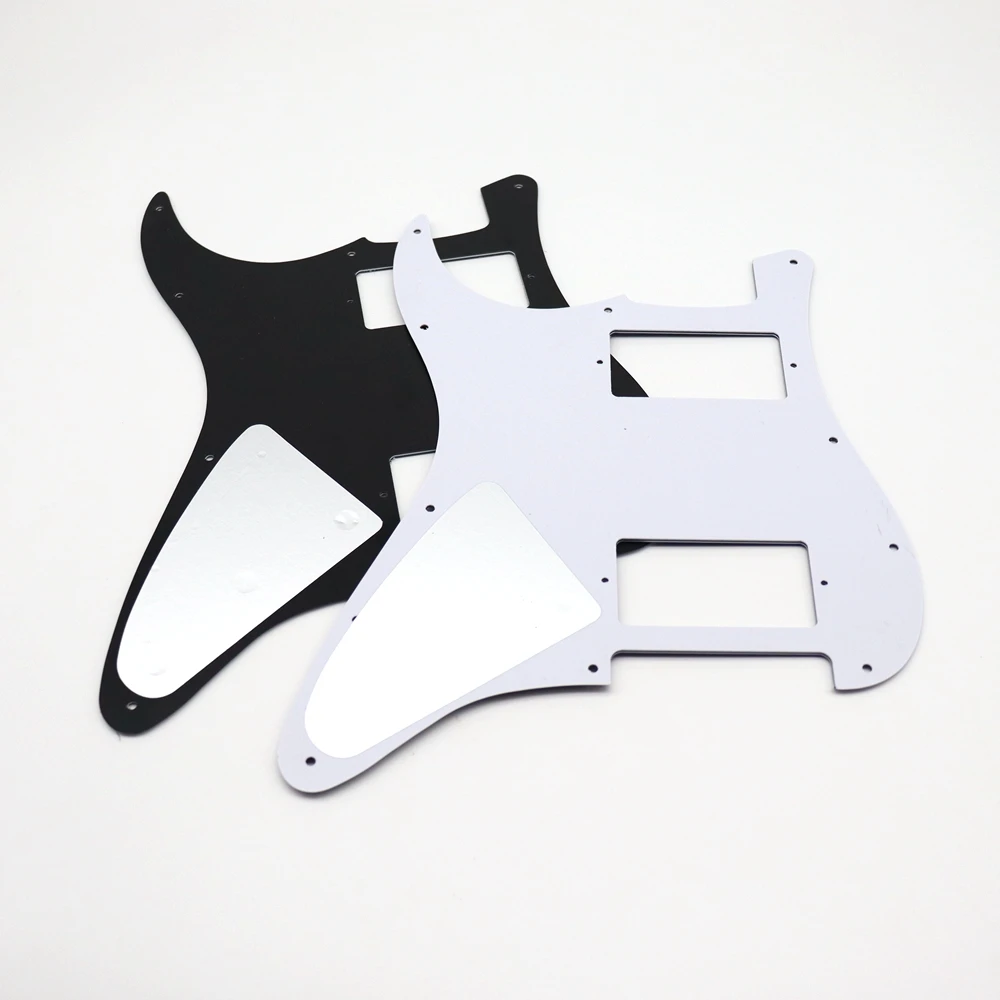 1pcs Guitar Pickguard 2 Pot Hole Aluminum 11 Holes HH Pickguard Scratch Plate Compatible For ST SQ Style Guitar Parts