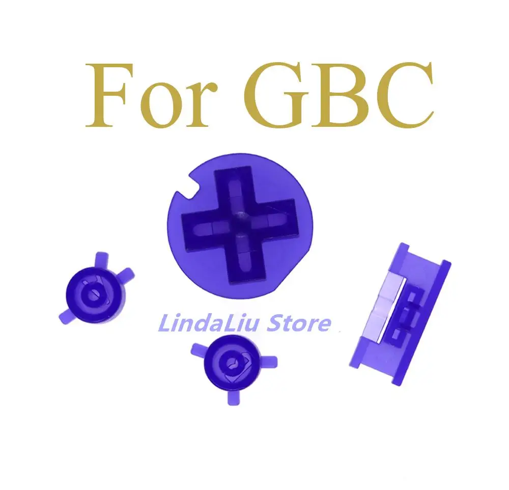 GBC 게임 콘솔용 다채로운 버튼 세트, ON OFF 단추 AB 버튼, GBC 교체 부품용 D 패드, 20 세트