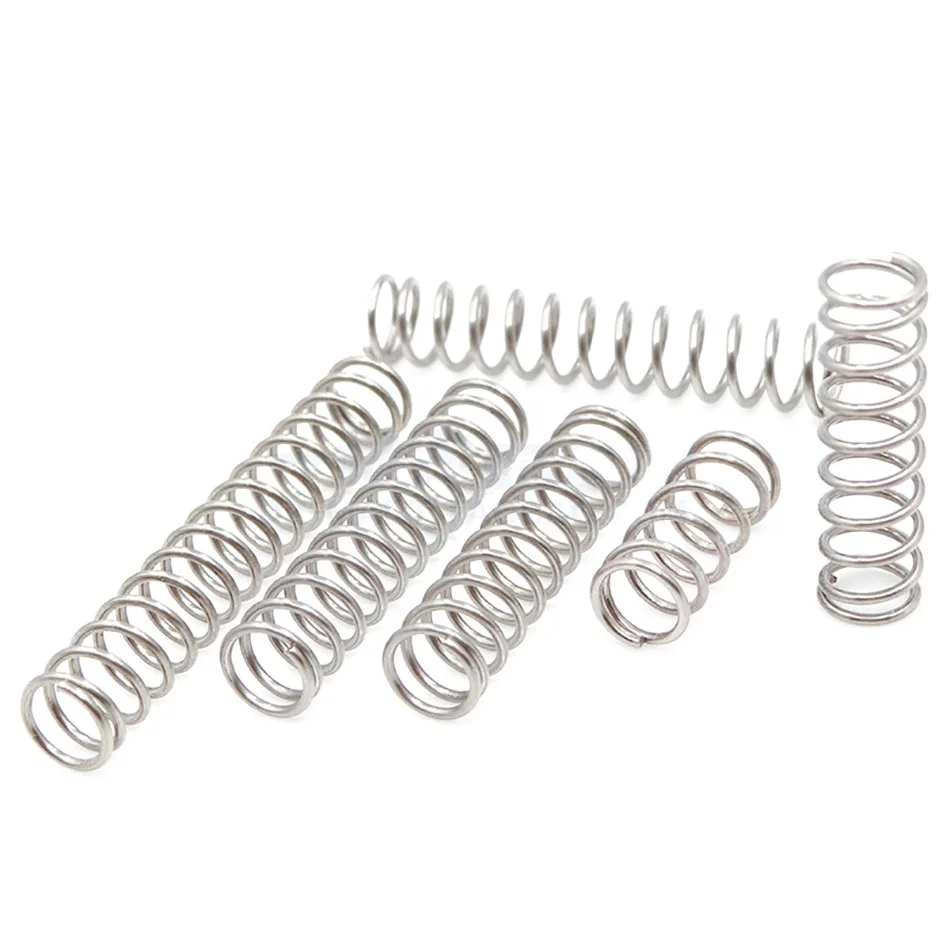 10pcs Mini Springs Compression Spring Wire Dia. 0.2mm Out Diameter 2/2.5/3/4mm,Length 5/10/15/20/25/30/35mm,304 Stainless Steel