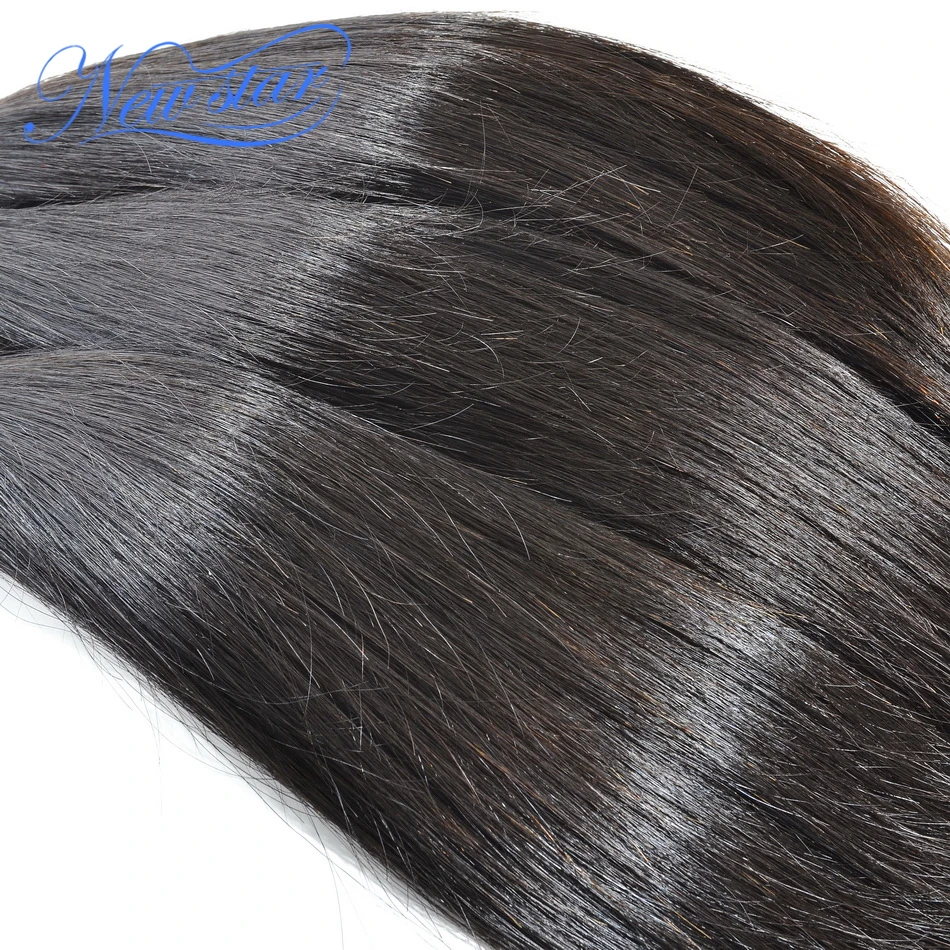 New Star Indian Straight Virgin Human Hair Weave 3 Bundles Hair Weft Extension 100% Unprocessed Intact Cuticle Raw Hair Weaving