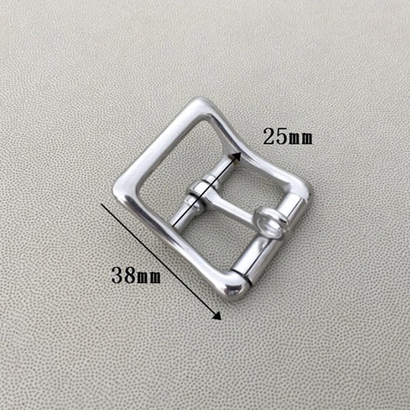 10pcs Stainless Steel Buckle Leather Bag Metal Pin Buckle Center Bar Lock Garment Accessory 25mm 20mm