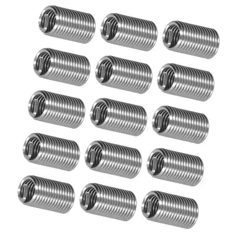 100 قطعة M6x1x1.5D/2D/ثلاثية الأبعاد الفولاذ المقاوم للصدأ الخيوط إدراج الذكور الإناث الحد من الجوز الموضوع طقم إصلاح سلك المسمار جلبة #3