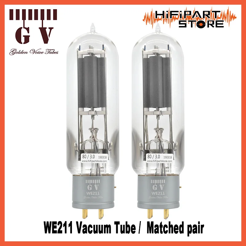 Golden Voice GV WE211 Audio Hi-Fi Vaccum Tube Replace Shuguang Fullmusic JJ Mullard Gold Lion EH Psvane 211 211-T WE211 RCA211