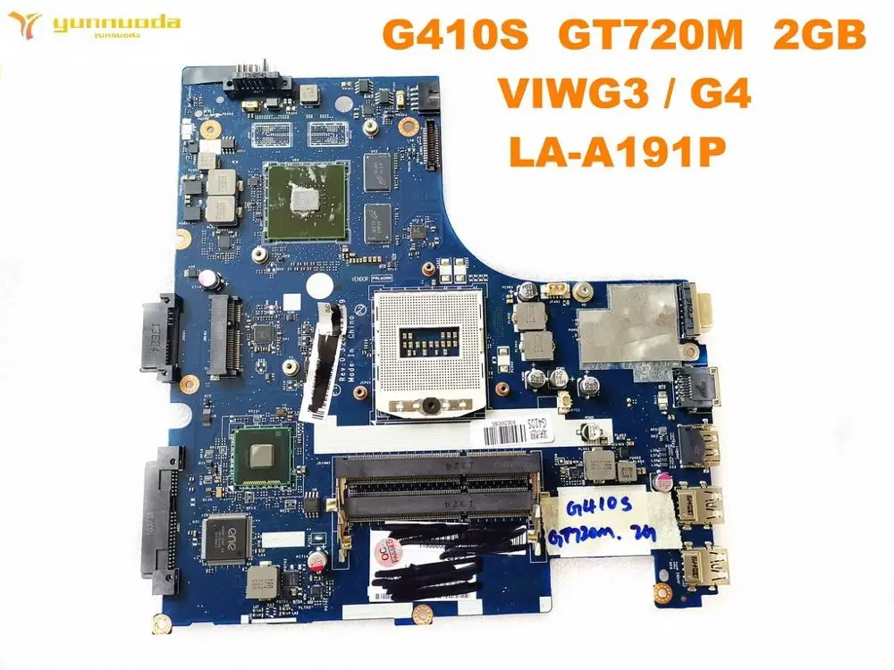 VIWG3 G4 LA-A191P  For Lenovo G410S G510S Laptop Motherboard  GT720 2G  GPU 100% tested