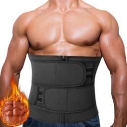 Mens Waist Trainer Corset Sweat Trimmer Belt Fitness Cincher for Weight Loss Slimming Body Shaper Workout Fajas Modeling  Straps