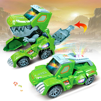 Deformation Dinosaur Car Toys Automatic Transform Robot Model Car Funny Electric Stunt Car Boys Amazing Gifts Kid Toy