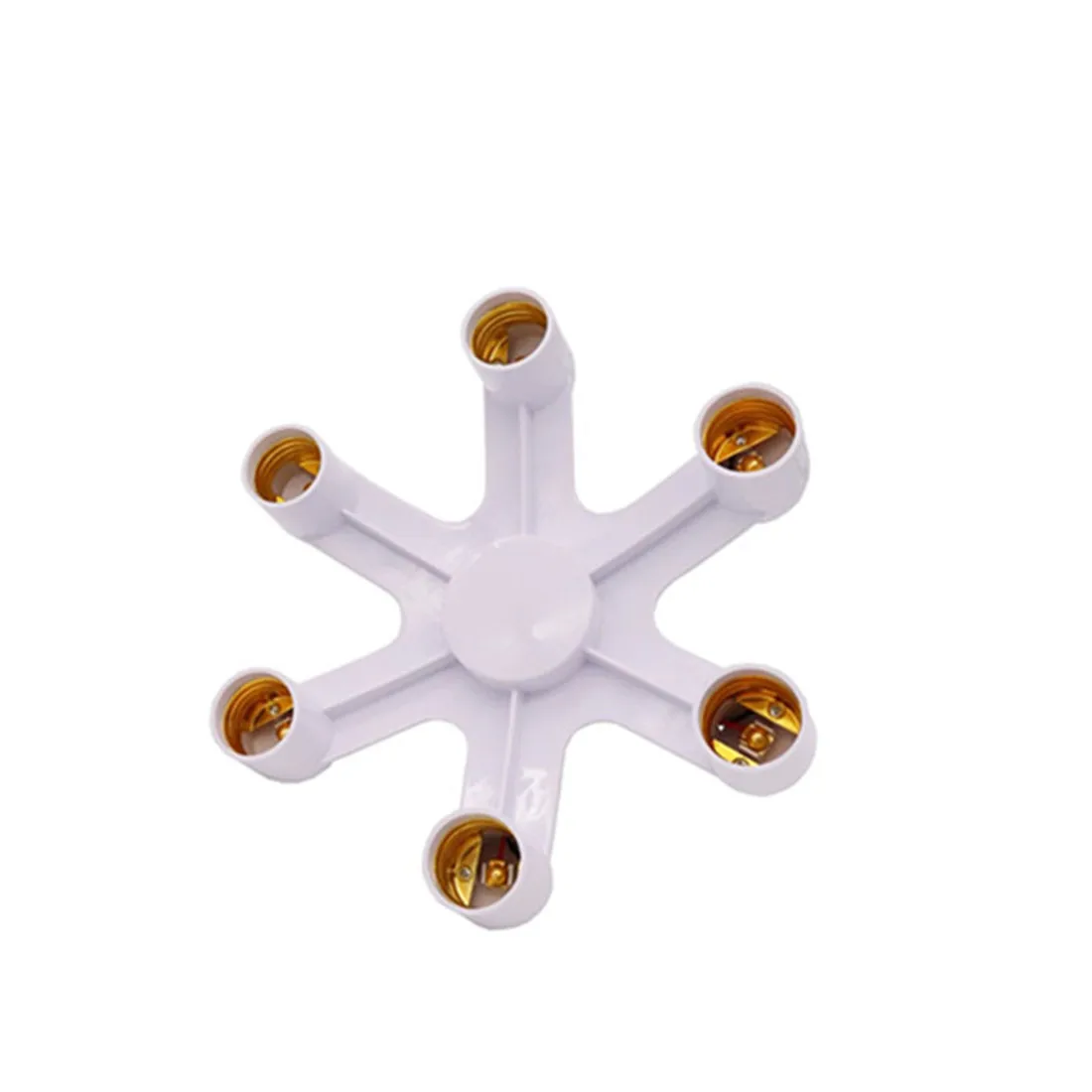 2 pezzi pack Light Socket Splitter, 6 in 1 E27 Multi Light Bulb Adapter Converter portalampada Extender Adapter per sala da pranzo