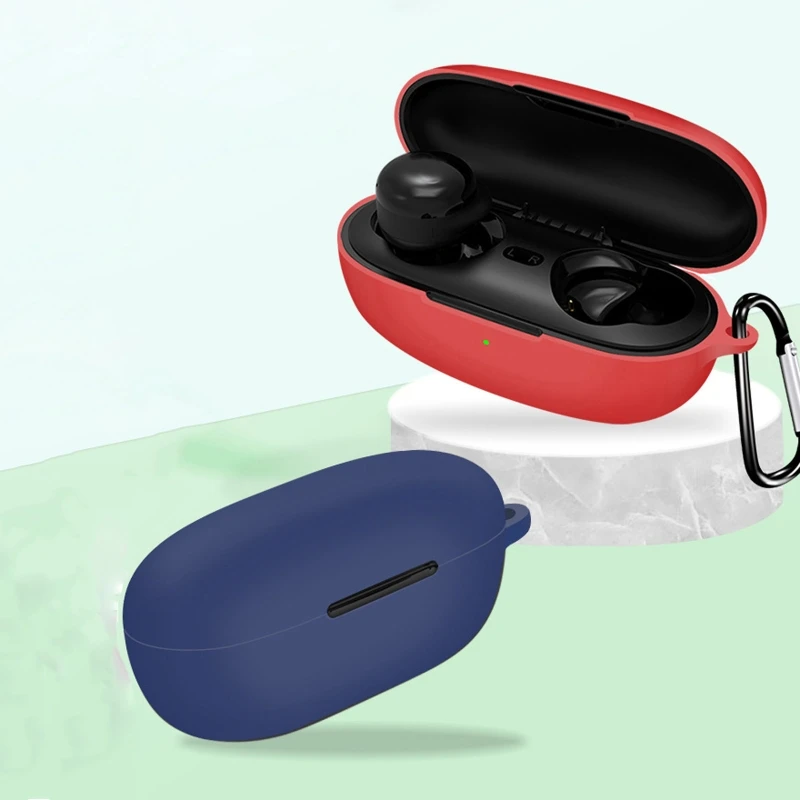 Силиконовый защитный чехол, совместимый с аксессуарами для наушников QCY T17, заменяемые Чехлы, защитные чехлы, держатели кожи