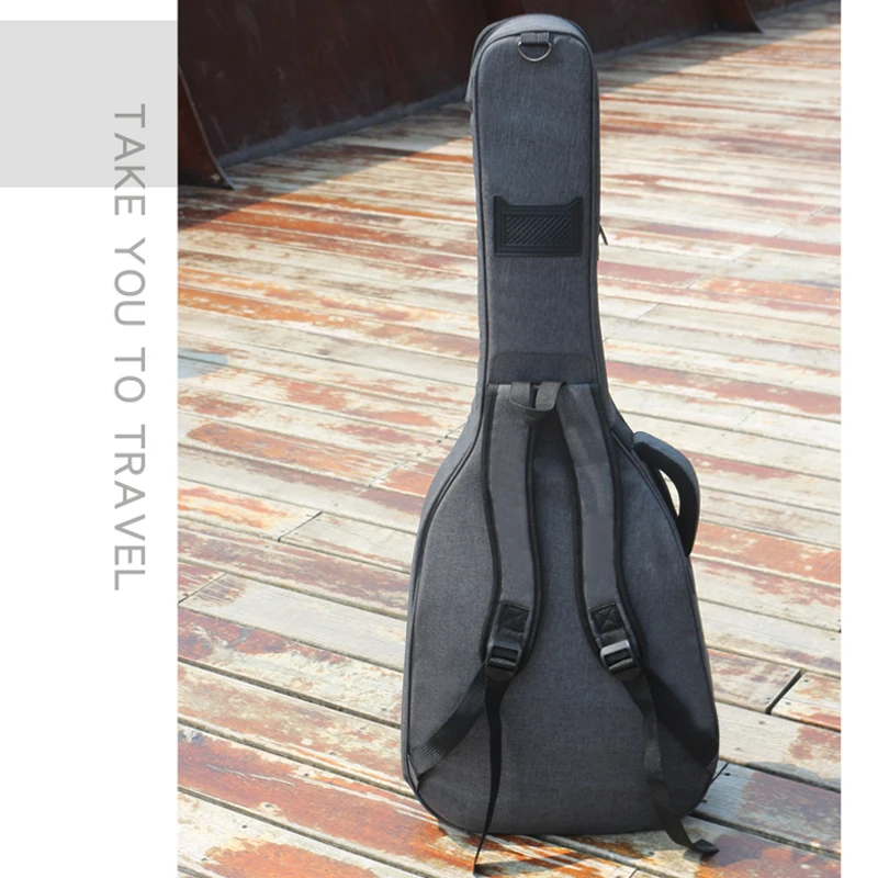 600D Oxford 40/41 Inch Guitar Case Waterproof Acoustic Folk Guitar Gig Bag Customize Factory Wholesale Bass Bags