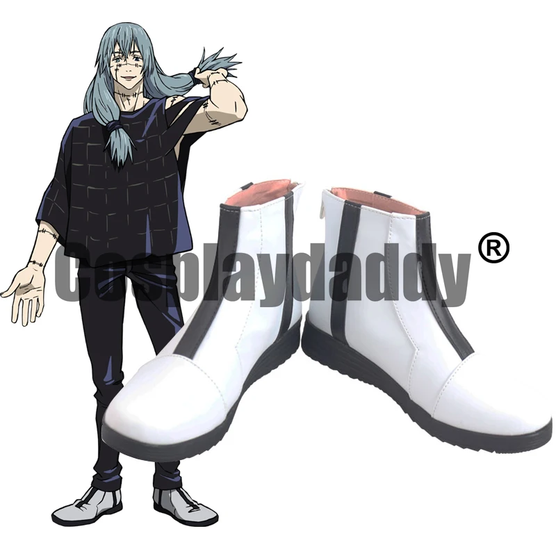 

Jujutsu Kaisen Cursed Spirit Jurei Mahito Anime Manga Cosplay White Shoes Ankle Boots S008