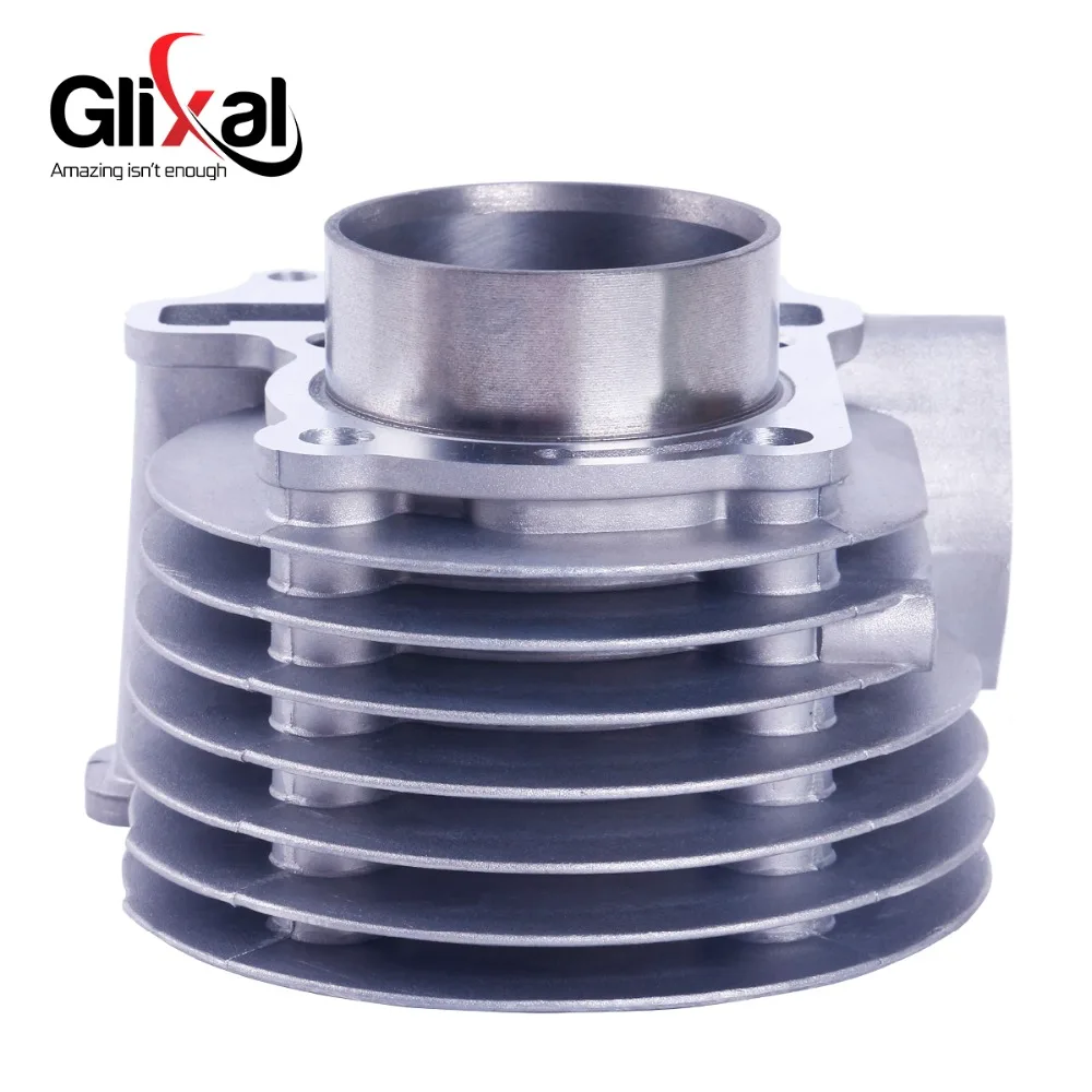 Glixal GY6 125cc 152QMI 4-stroke Chinese Scooter 52.4mm Cylinder Block for JONWAY,BASHAN,ZNEN,ROKETA,TANK,BMS Moped ATV Go-Kart