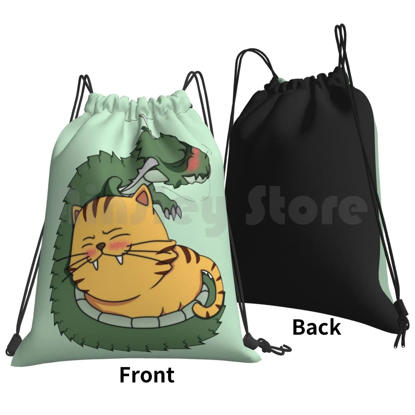 Taradora Dragon And Tiger Backpack Drawstring Bags Gym Bag Waterproof Toradora Toradora Toradora Taiga Manga Anime Aisaka