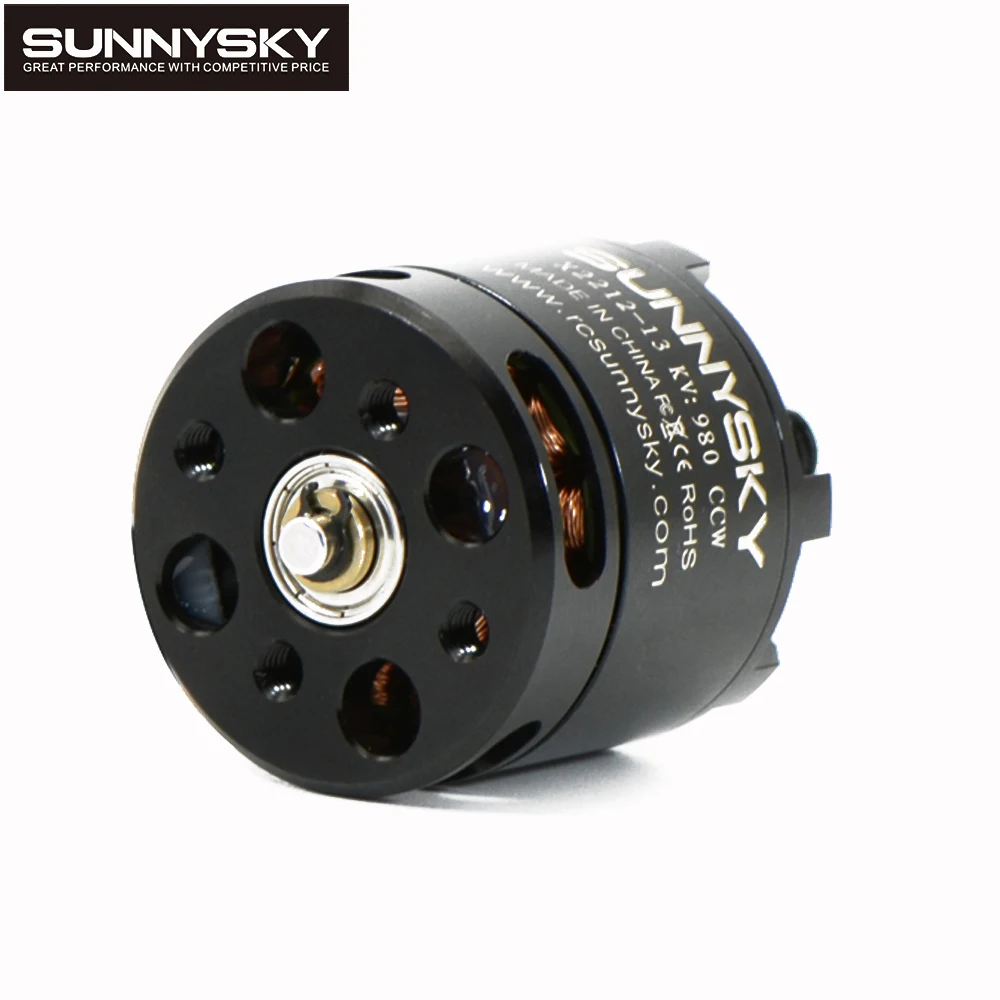 Sunnysky-Motor sem escova para aeronaves RC Multi-rotor, Brinquedos Acrobáticos Quadcopter, CW CCW, Eixo Longo, X2212, 980KV, 3-4S, 412W