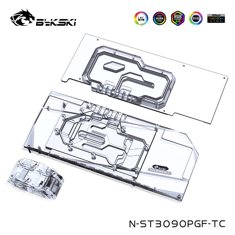 

Bykski Video Memory Water Cooling Front BackPlate Block Kit For ZOTAC Geforce RTX 3080 10G6X,3090 24G6X PGF OC,N-ST3090PGF-TC