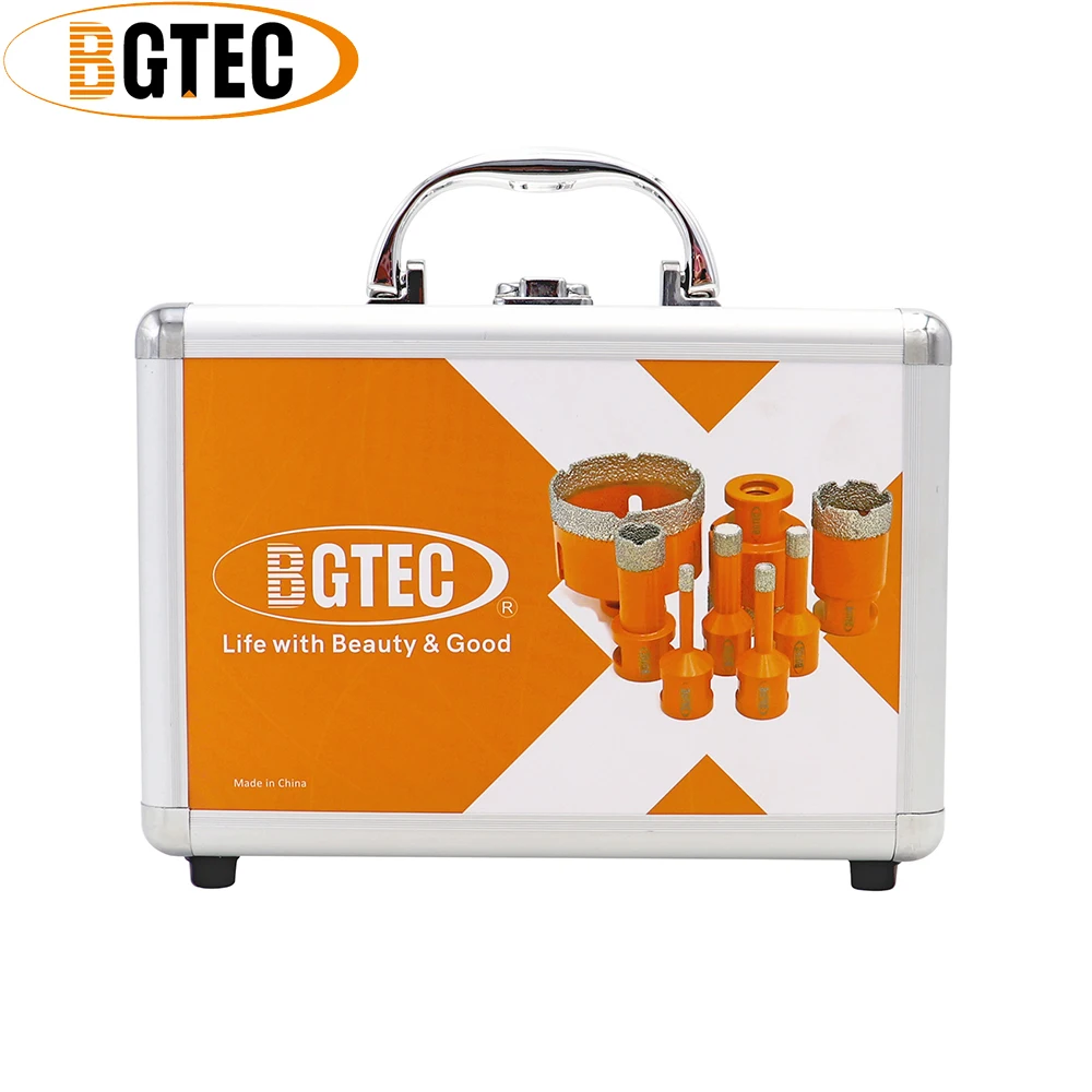 BGTEC 1set M14 20/28/35/55/68/F20/عرافة فراغ صنع من النحاس الماس لقم الأساسية مع ثقب صندوق رأى الجرانيت الرخام السيراميك فنجر بت