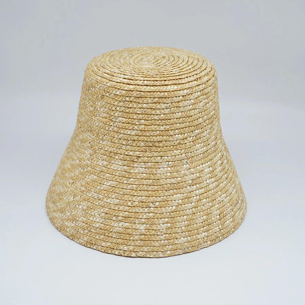 Sombreros de verano hechos a mano para mujer, sombrero de sol con lazo, sombrero de paja Beige, ajustable, sombrero de playa de ala ancha, sombrero