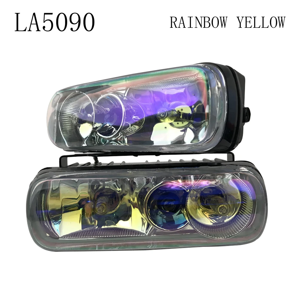Universal Fog Light Car Front Bumper Automobile Roof Install Home Boat Use Crystal lamp High Quality 3 Color