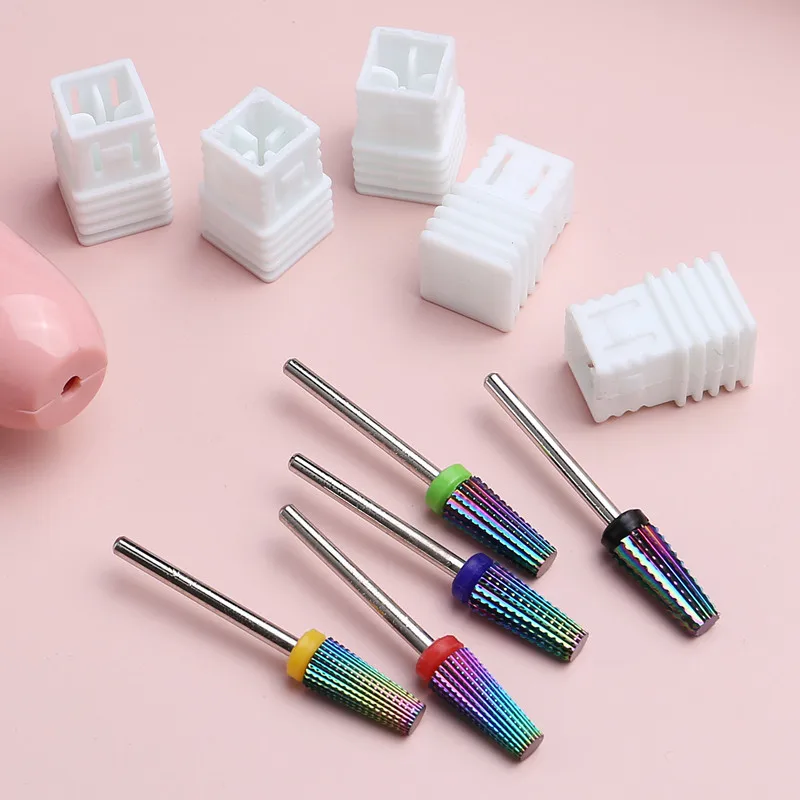 2021 1pc Tungsten steel Milling Cutter Nail Drill Bit Electric Manicure Drills Pedicure Mill Bits Machine Files Nail Art Tools