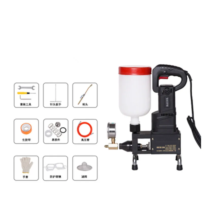 1100W Polyurethane grouter pressure waterproof expory resin injection machine for crack repair bathroom mending