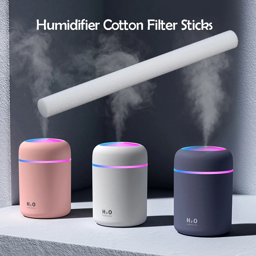 Essential Oil Diffuser Replacement Filters Sponge Air Humidifier Sticks Cotton Filter Humidifier Refill Sticks Filter Wicks 1-10